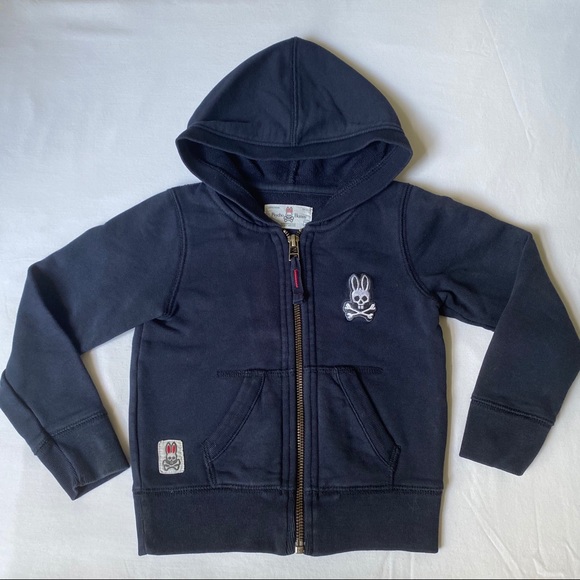 Psycho Bunny Sunwashed Hoodie. 2T Navy EC - Picture 3 of 3